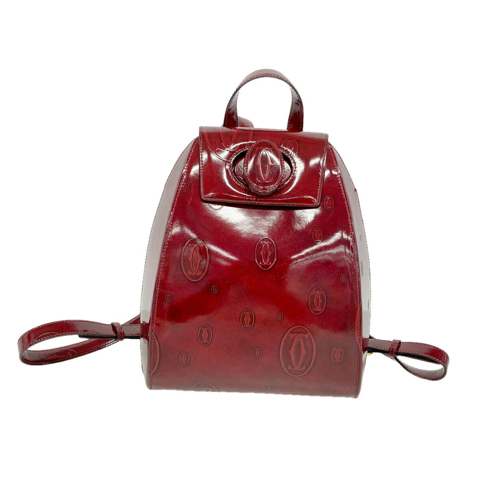 Cartier Happy Birthday Backpack, Enamel Bordeaux, Women's